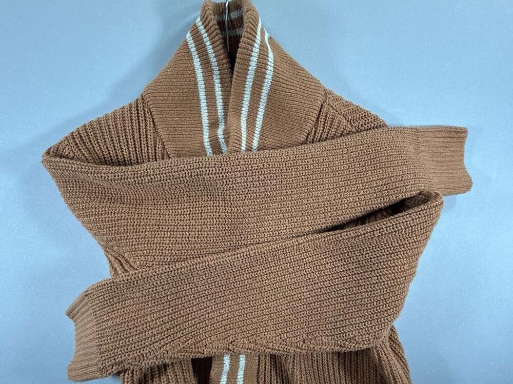 Sonoma Goods For Life Brown Shawl Collar Cardigan Sweater Grandpacore LG - Picture 9 of 9